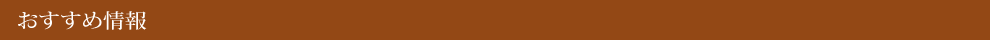 おすすめ情報